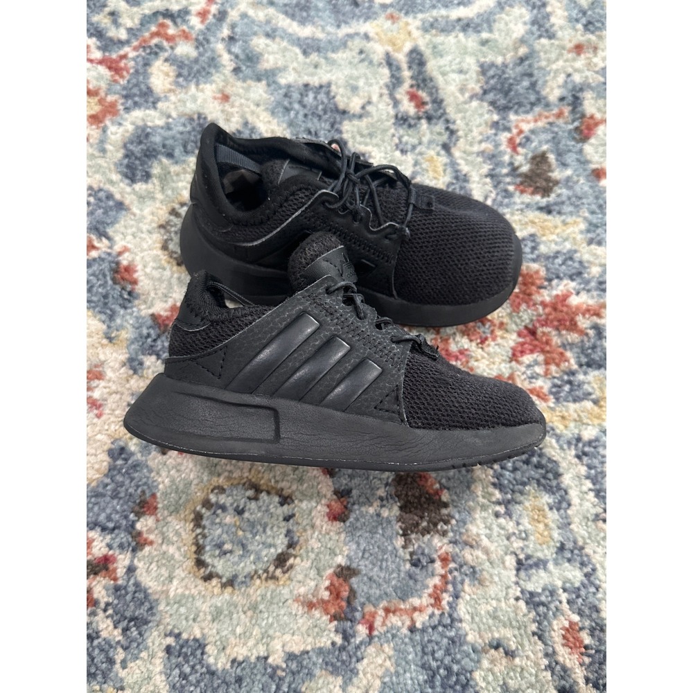 Adidas Sneaker Toddler Boys Size 5 Black Mesh Low Top EUC
